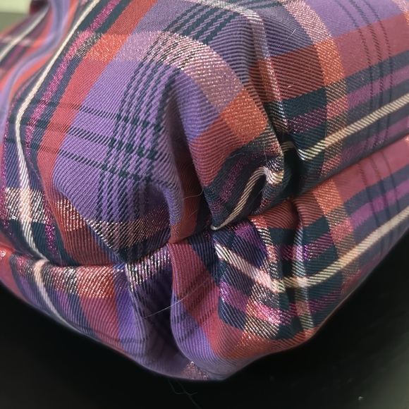 Coach PoppyTartan Glam Glitter Tote 15886 New - Picture 7 of 16